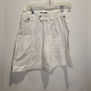 Vintage Bushwacker Size 12 White Culottes Shorts Smal Flaw